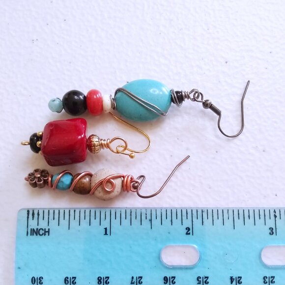 3 Pairs of Handmade Earrings! Hostess Gifts ~ Gift Exchange ~ Winter Birthdays - Picture 12 of 14